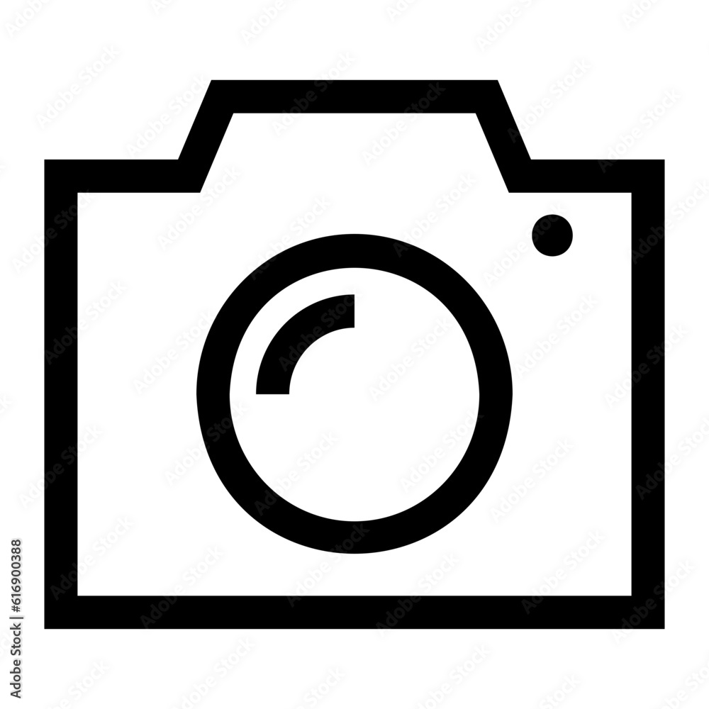 camera line icon