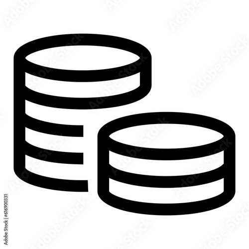 coins line icon