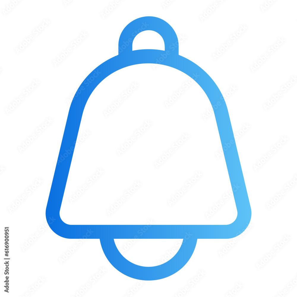 Obraz premium bell gradient icon