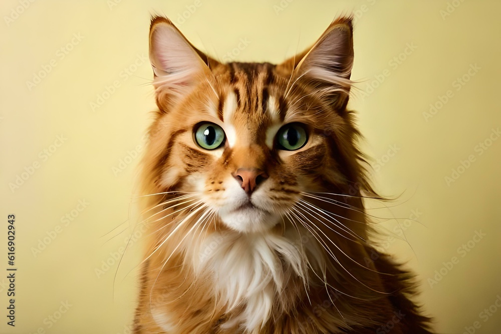 portrait of a cat generated by AI tool portrait of a cat generated by AI tool