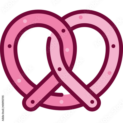 pretzel two tone icon