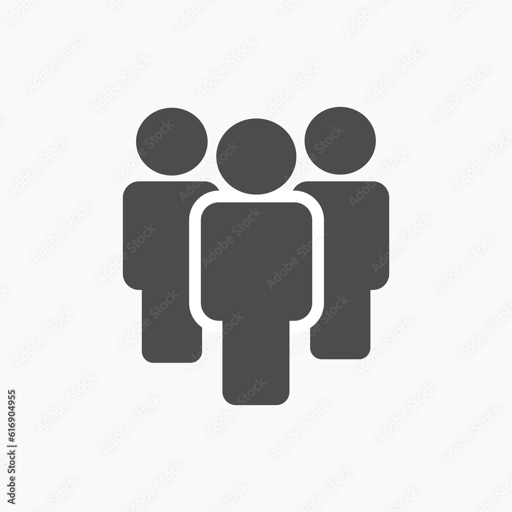 people group icon vector. team, group, teamwork icon vector symbol people group icon vector. team, group, teamwork icon vector symbol