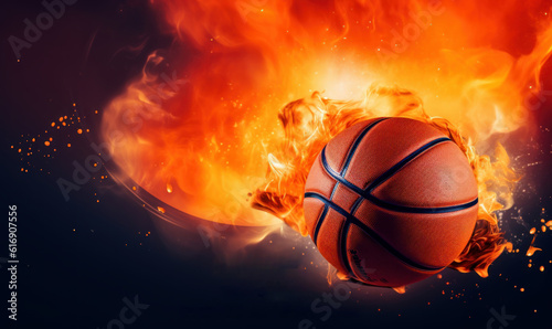 Basketball Advertising Background, Basketball Tournament Competition For Social Media Post. Generative Ai