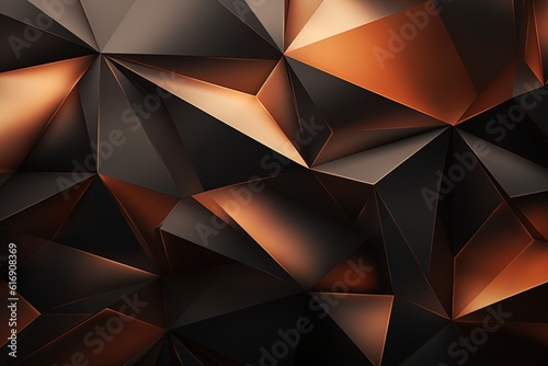 Metallic Low-Poly Abstract Background