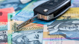 Remote control key from car on australian dollars