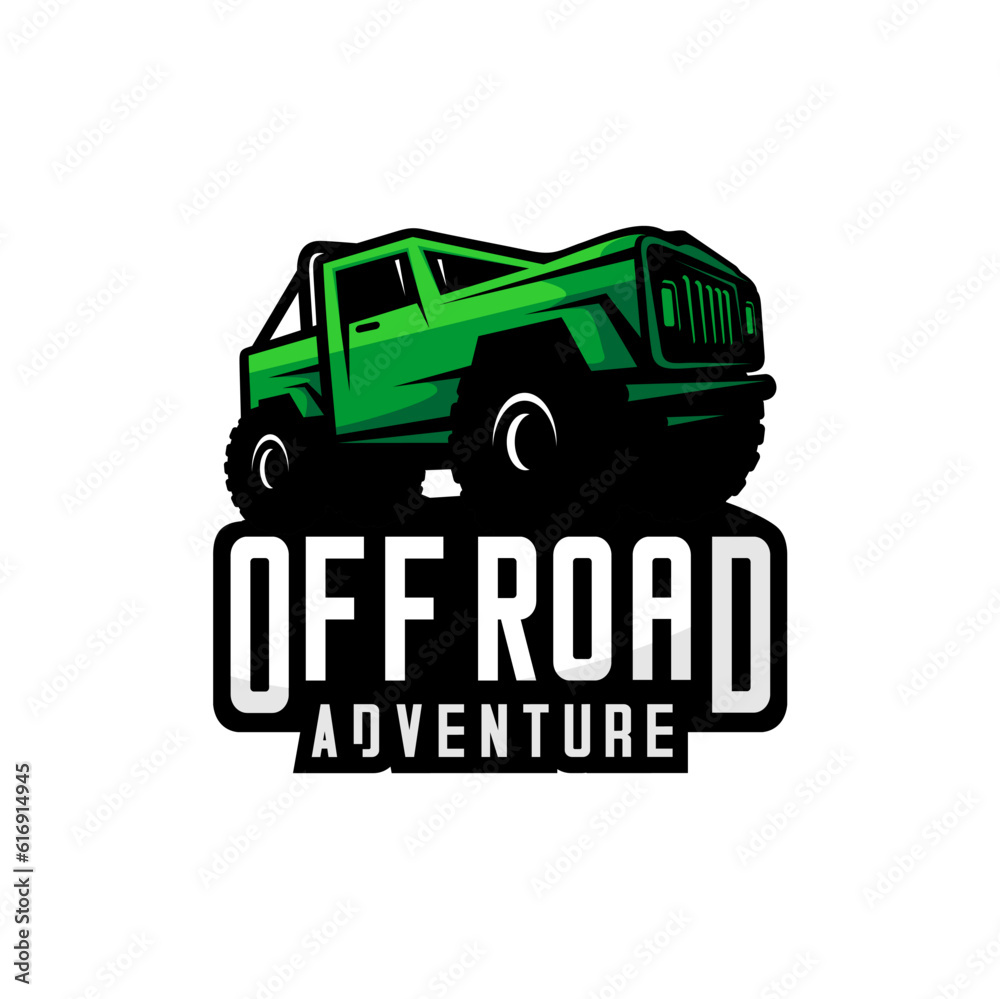 offroad car design vector, extreme sports car with white background	