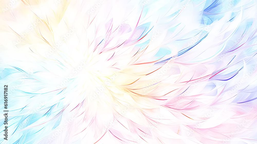 abstract multicolored interlacing lines on a white light background. Generative AI abstract multicolored interlacing lines on a white light background. Generative AI