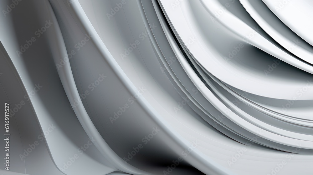 White background paper, 3d render, abstract wallpaper with fold and waves, AI Genrated White background paper, 3d render, abstract wallpaper with fold and waves, AI Genrated