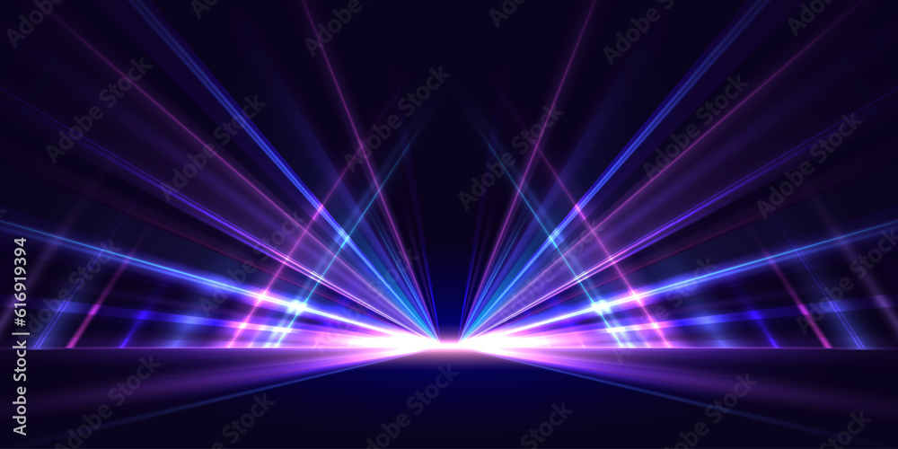 Abstract high speed light trails on dark background. Futuristic template for banner, presentations, flyers, posters. Vector EPS10. Abstract high speed light trails on dark background. Futuristic template for banner, presentations, flyers, posters. Vector EPS10.