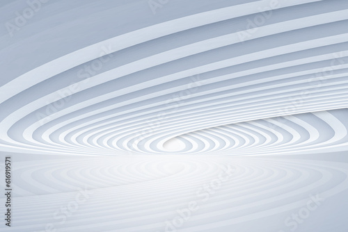 White spiral future building artificial space background,3D rendering © hqrloveq