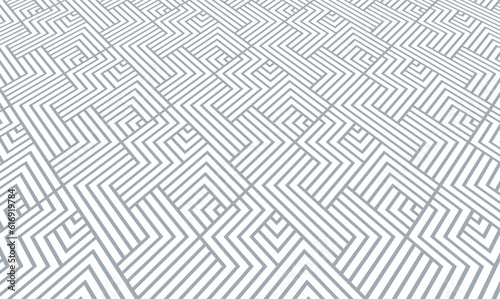 Abstract geometric pattern with stripes, lines. Modern vector background. White and gray