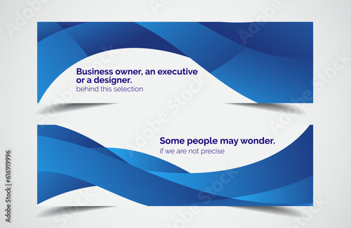 Set of modern design - Vector web banners design background or header templates, horizontal advertising business banner.