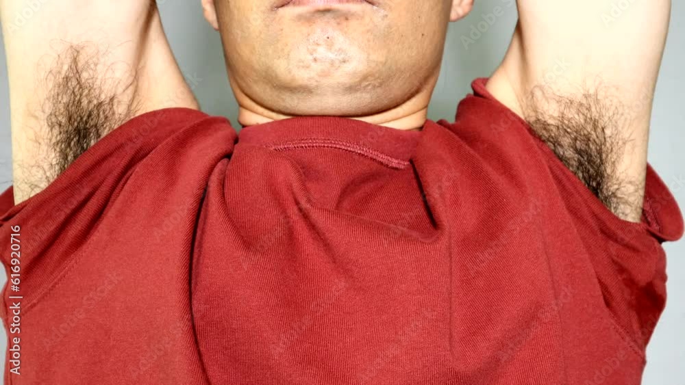 左右の腋毛を見せる人物 vídeo de Stock | Adobe Stock