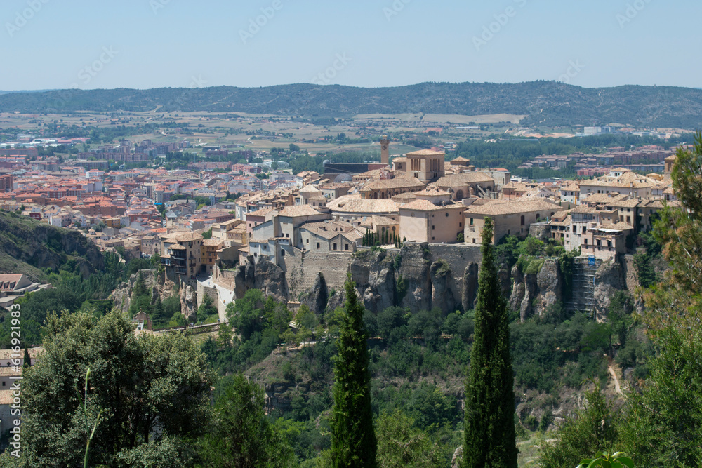 Vista de Cuenca desde el mirador del Castillo