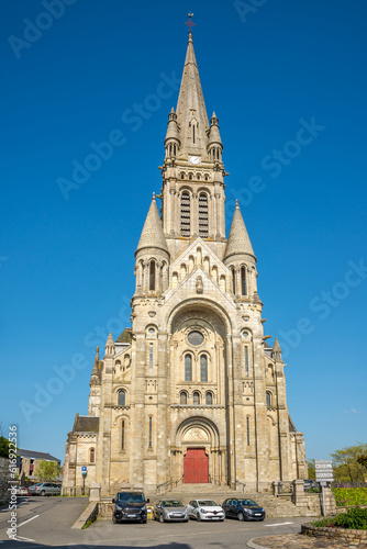 View at the Church of Saint Martin in the streets of Vitre - France © milosk50