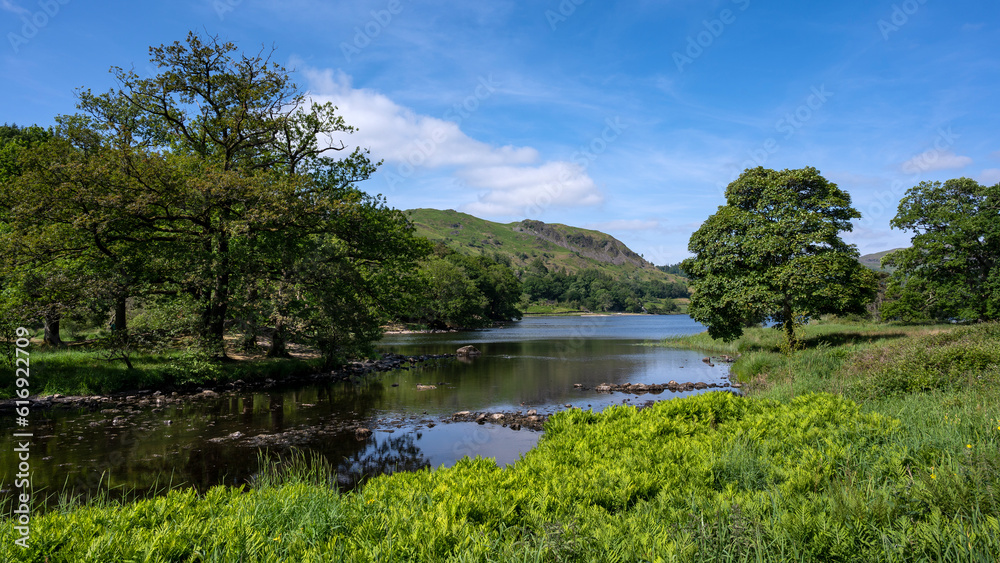 Paysage de la Région des Lacs en Angleterre autour du lac de Thirlmere