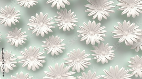 daisies background nature graphics  flower nature ornament. generative ai