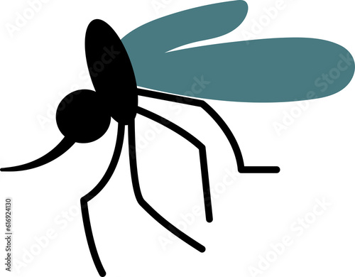 Cute hand drawn mosquito.