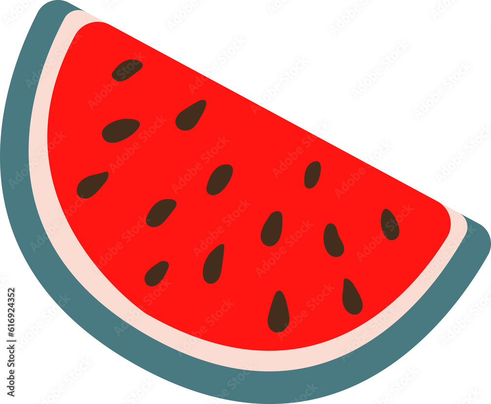 Cute hand drawn watermelon slice. Cute hand drawn watermelon slice.