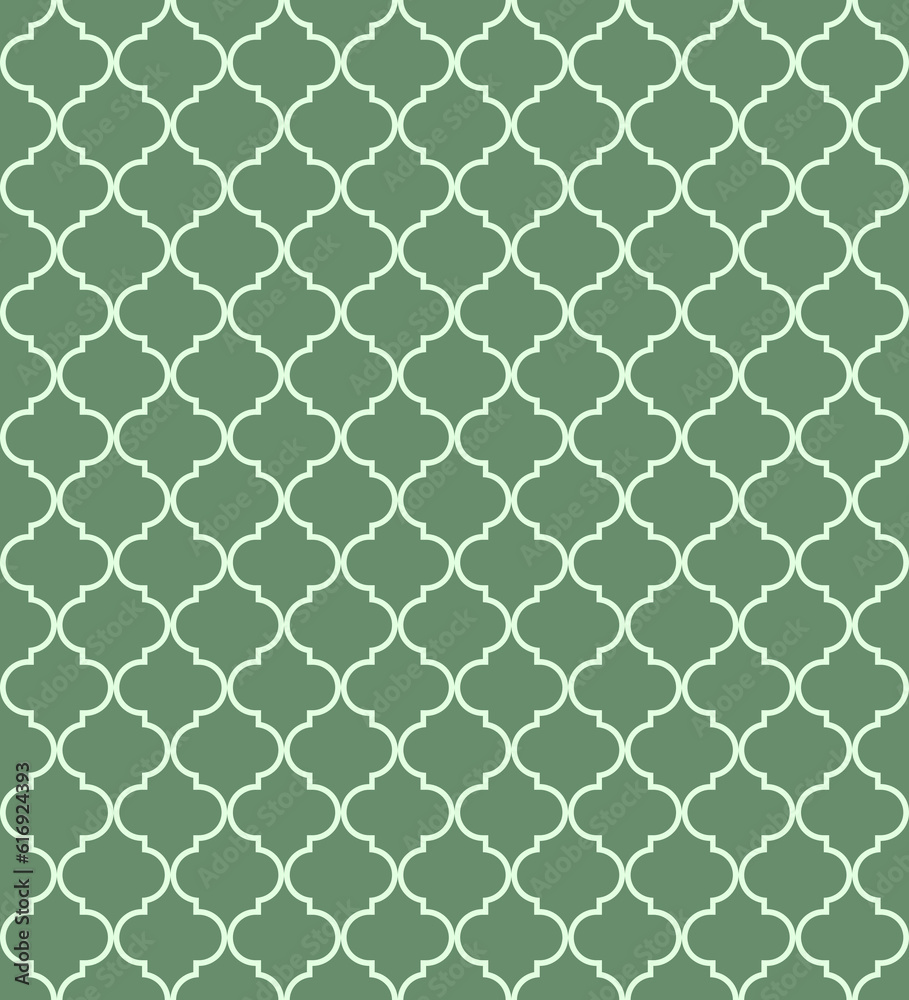 custom made wallpaper toronto digitalMoroccan Lattice Seamless Pattern in Green. Modern Elegant Backgrounds. Classic Quatrefoil Trellis Ornament.