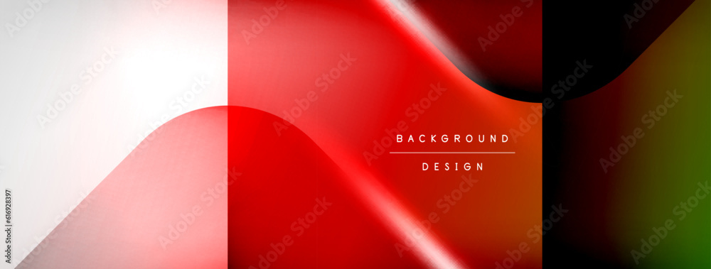 Fototapeta premium Vector abstract line background with glowing effects and shadows. Vector Illustration For Wallpaper, Banner, Background, Card, Book Illustration, landing page