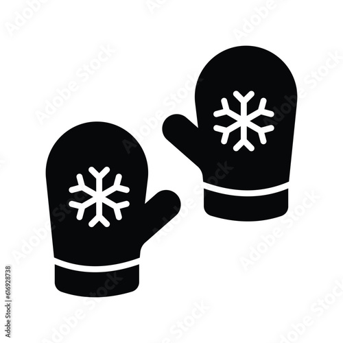 Download this carefully designed icon of winter gloves in modern style