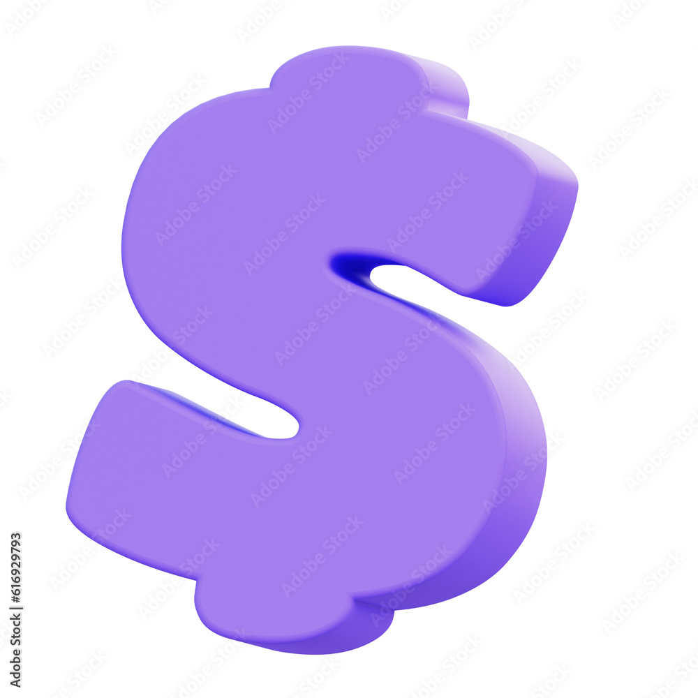 Symbol_4 3D letter Symbol_4 3D letter
