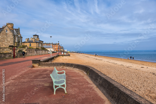 Portobello Beach And Promenade In Edinburgh, Scotland