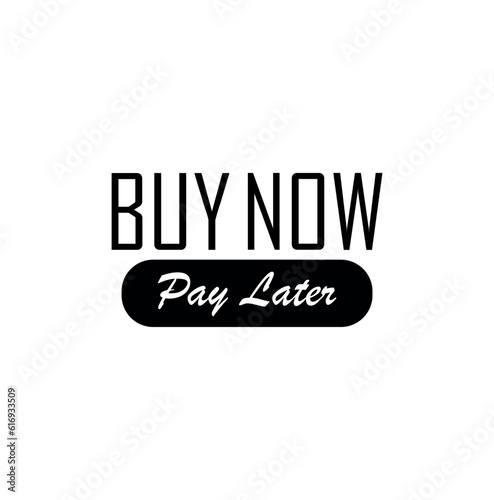 buy now pay later icon on white background