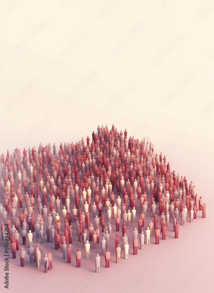 Naklejka premium Celebrating World Population Day