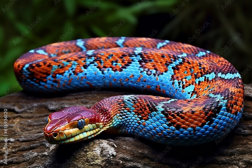 close up of a snake. close up of a snake.