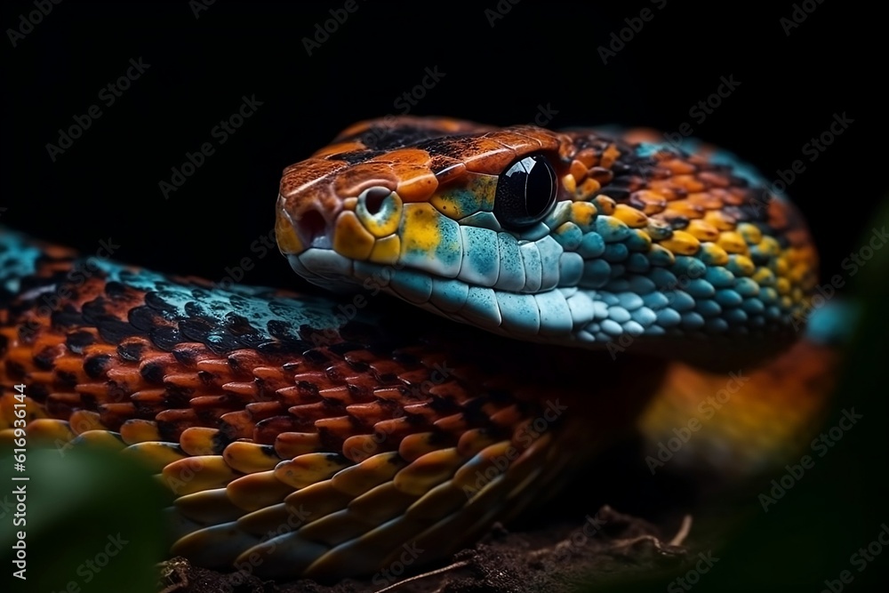 close up of a snake. close up of a snake.