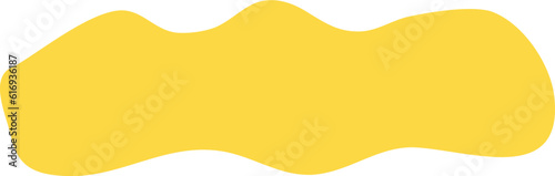 Abstract yellow shape