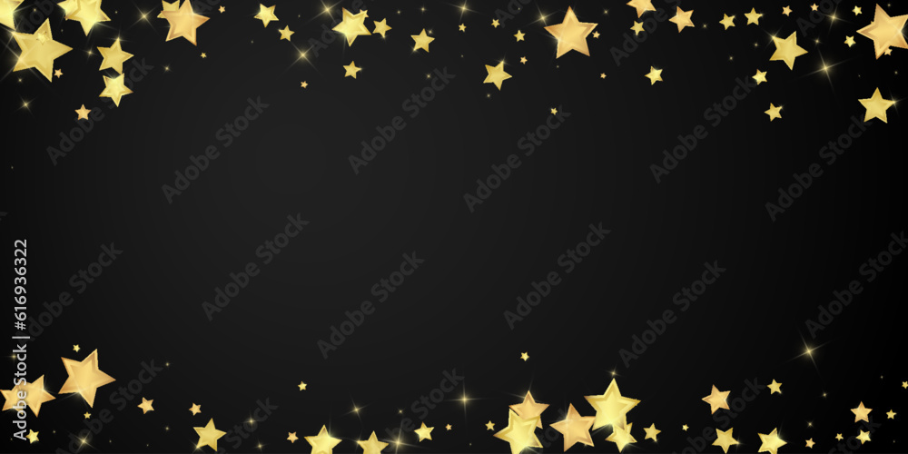 Magic stars vector overlay. Gold stars scattered Magic stars vector overlay. Gold stars scattered