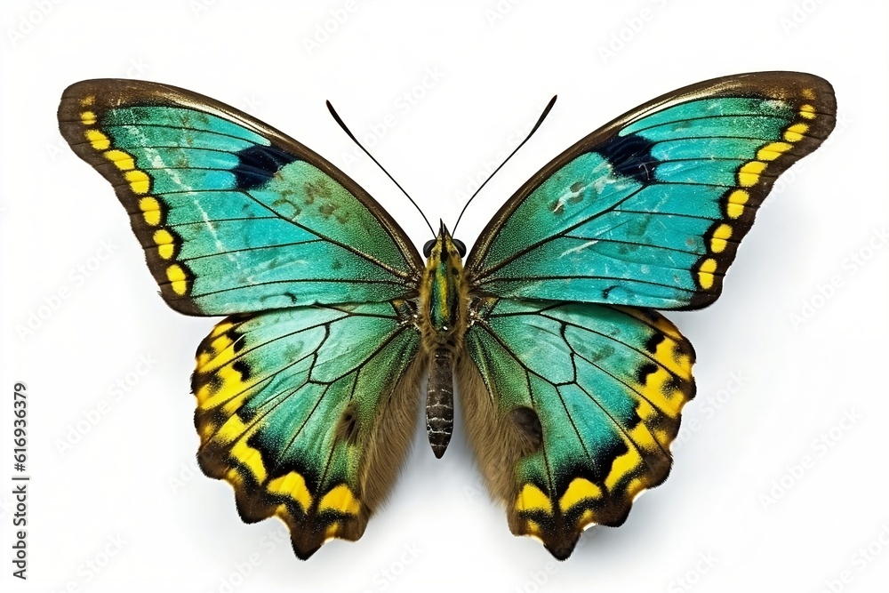 Obraz premium butterfly isolated on white. Generative AI.