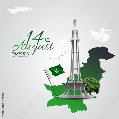 Happy Independence Day 14th August happy independence day Pakistan and social media post