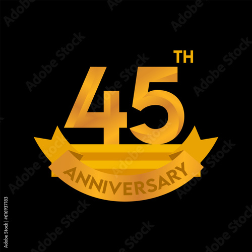 1st to 50th Anniversary elegant gold color