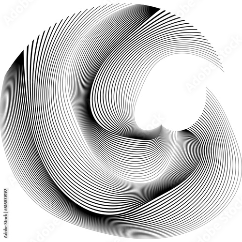 Abstract design element. Wave element