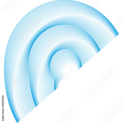 Abstract background with spiral. Wave element