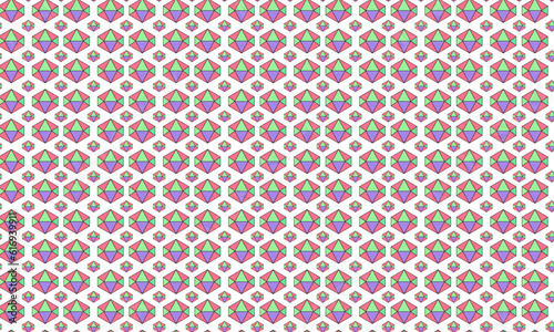 Seamless geometric pattern with triangles.