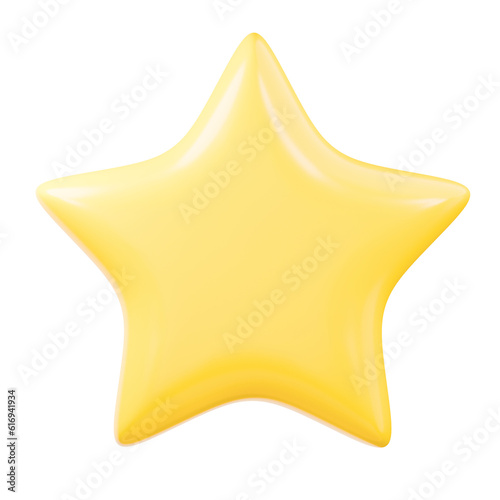gold star 3d illustration