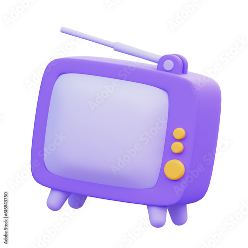 Television 3D Illustration