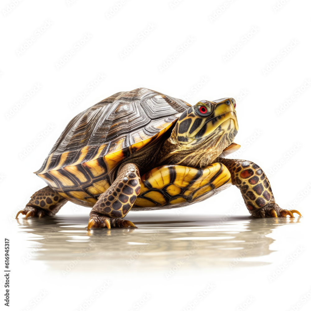 A graceful Turtle (Cheloniidae) floating serenely. A graceful Turtle (Cheloniidae) floating serenely.