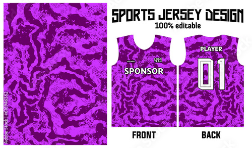 purple background jersey design for sport uniform