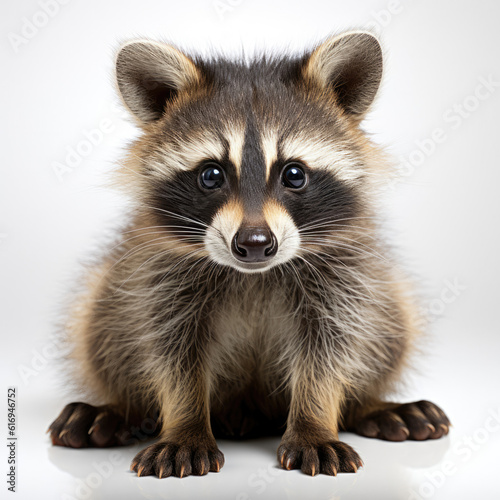 A cheeky Raccoon (Procyon lotor) with a curious expression.