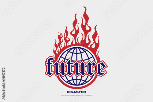 Modern graphic tee streetwear style design