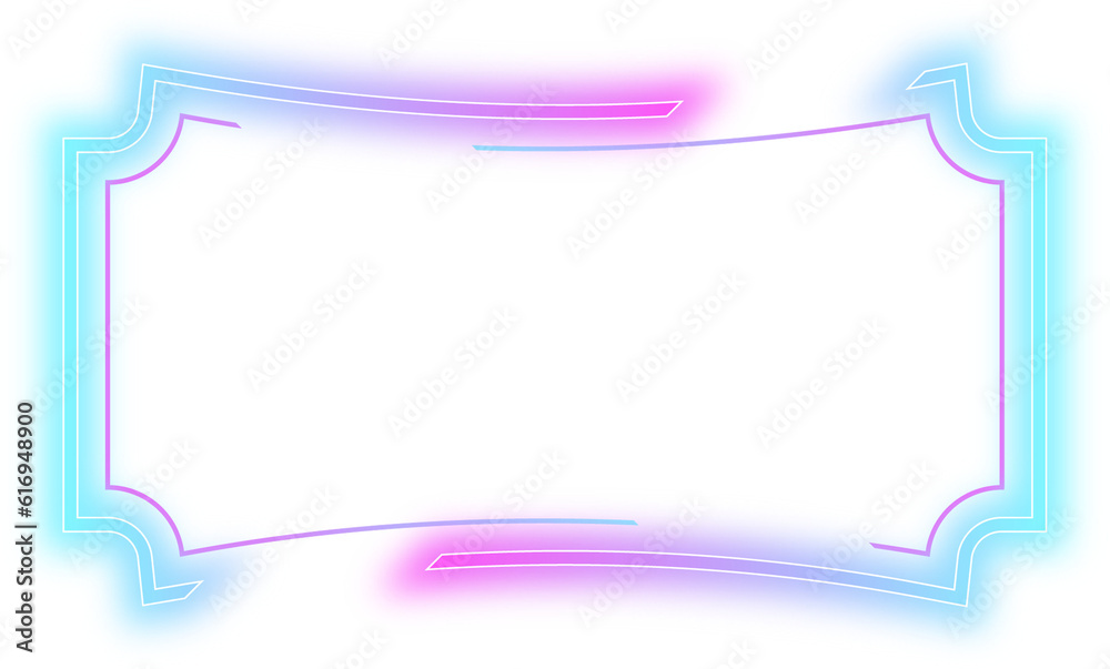 cyberpunk neon frame empty element design cyberpunk neon frame empty element design