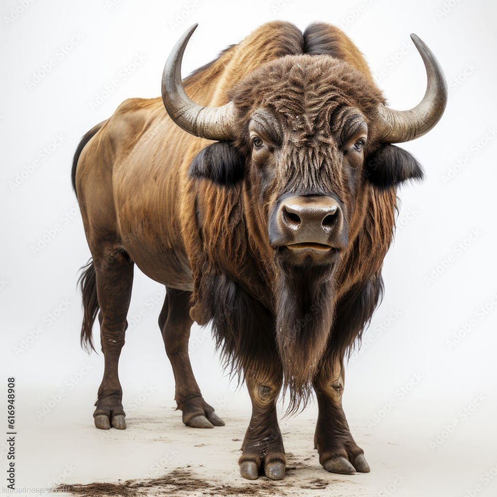 A young African Buffalo (Syncerus caffer) grazing peacefully. A young African Buffalo (Syncerus caffer) grazing peacefully.
