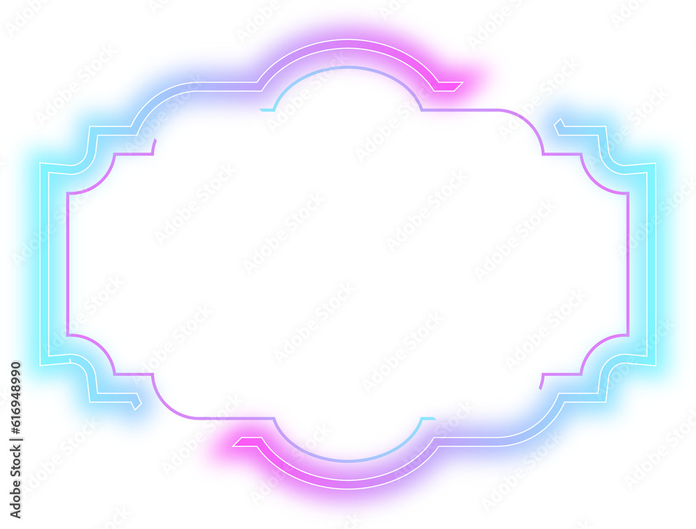 cyberpunk neon frame empty element design cyberpunk neon frame empty element design