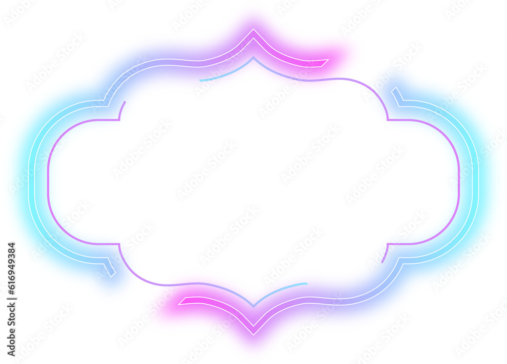 cyberpunk neon frame empty element design cyberpunk neon frame empty element design